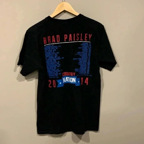 Brad  Paisley 2014’ Country Nation Concert T-Shirt - Picture 2 of 4